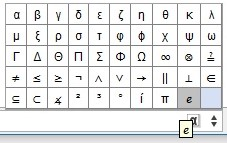 [justify][size=85]Figura 5: Símbolos e operadores no GeoGebra. Fonte: Raiane Lemke, 2017. [/size][/justify]