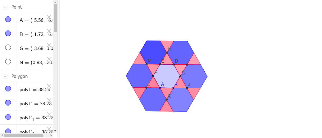 Semi Regular Tessellation 6 3 6 3 Geogebra