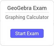 Selecciona [button_small]Comenzar[/button_small] para comenzar un examen con la aplicación para [i]tablet [/i]GeoGebra Examen Calc. Gráfica.   