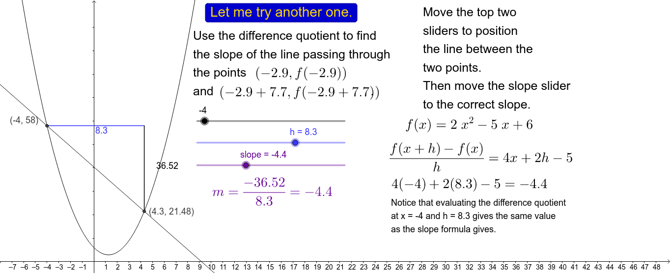 GeoGebra Applet