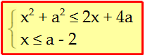 Решите систему неравенств в зависимости от а
