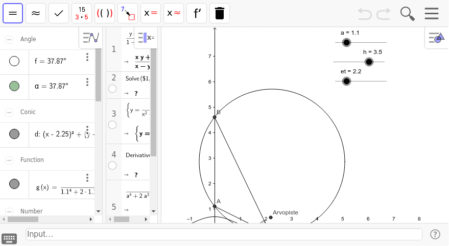 GeoGebra Applet