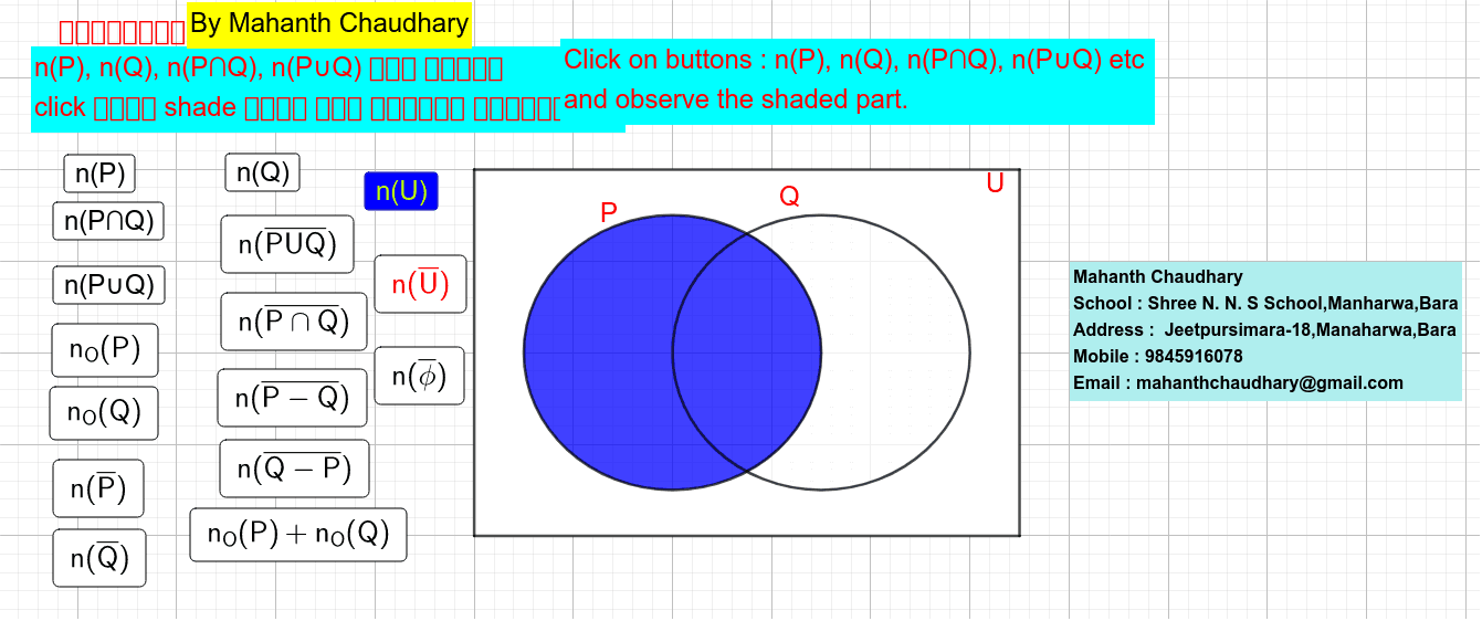 Day 1 Shading Of Venn Diagram Geogebra