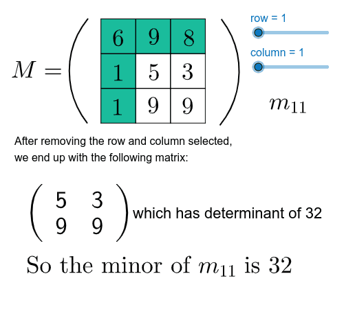 Matrix minor java