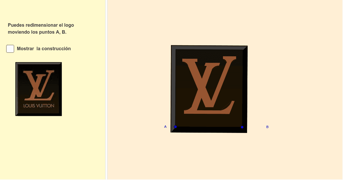 Logo Louis Vuitton – GeoGebra