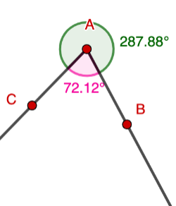B->A->C in Green   and C -> A -> B in Pink