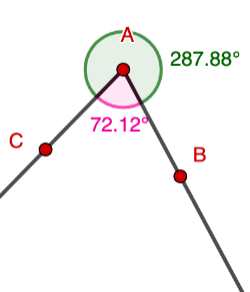 Classification d'un angle selon la mesure – GeoGebra