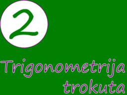 Trigonometrija trokuta