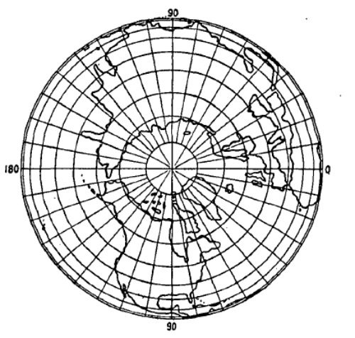 orthografische azimut projectie