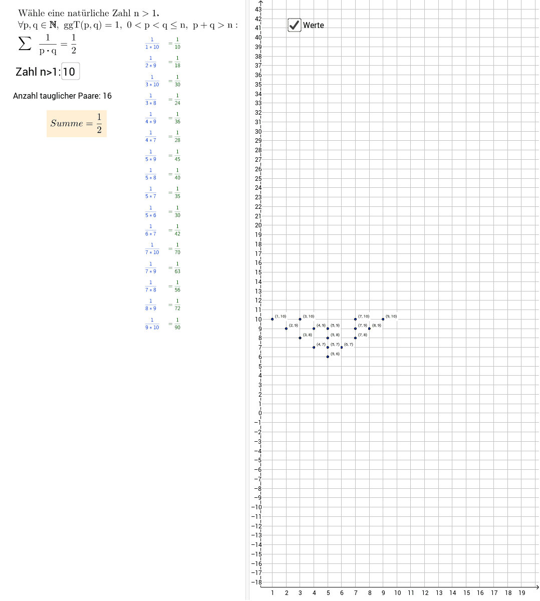 GeoGebra Applet