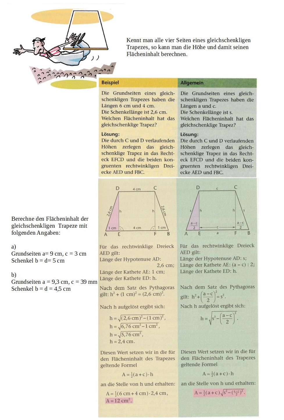 Gleichschenklige Trapeze