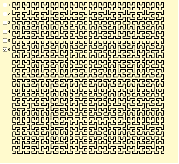 The Hilbert Curve GeoGebra
