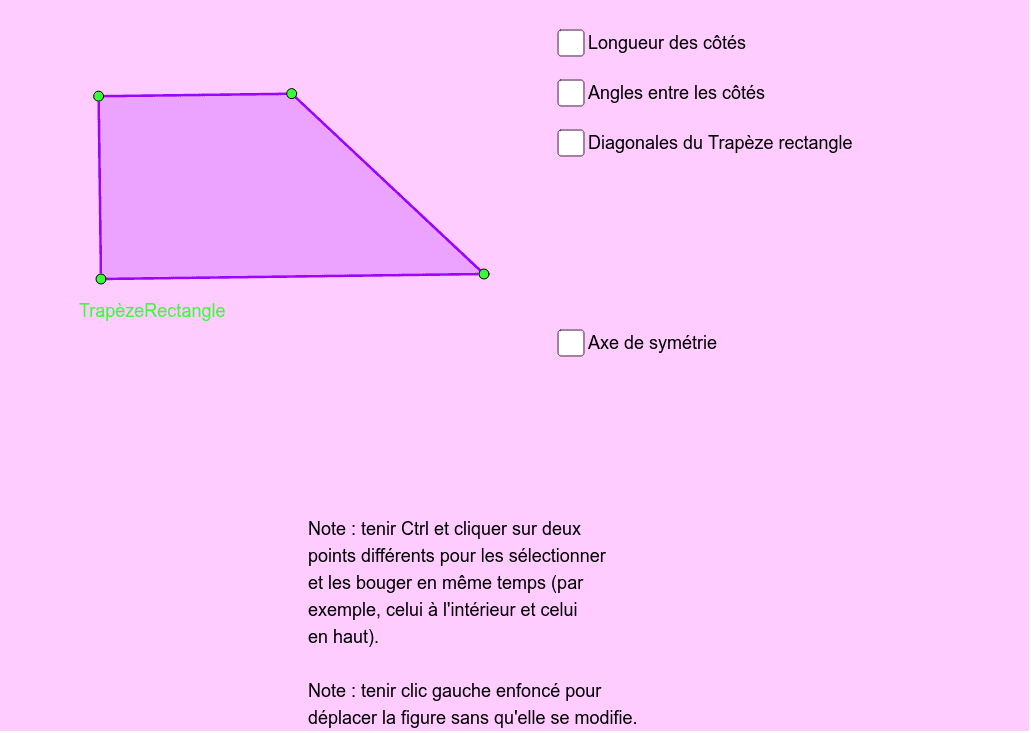 Proprietes Trapeze Rectangle Geogebra Proprietes Trapeze Rectangle Geogebra