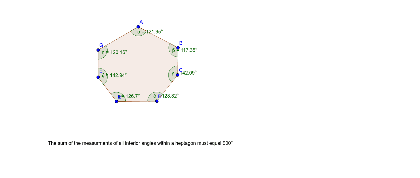 Heptagon Interior Angle Sum Geogebra