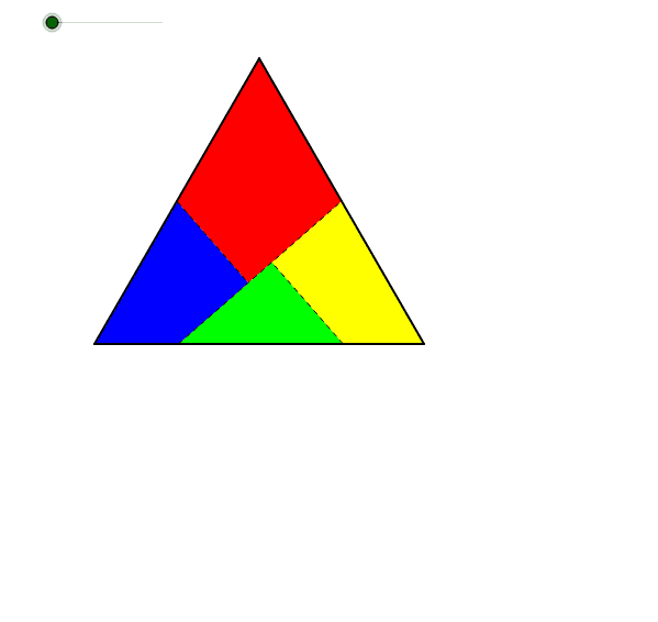 Equilateral triangle Square Dissection GeoGebra