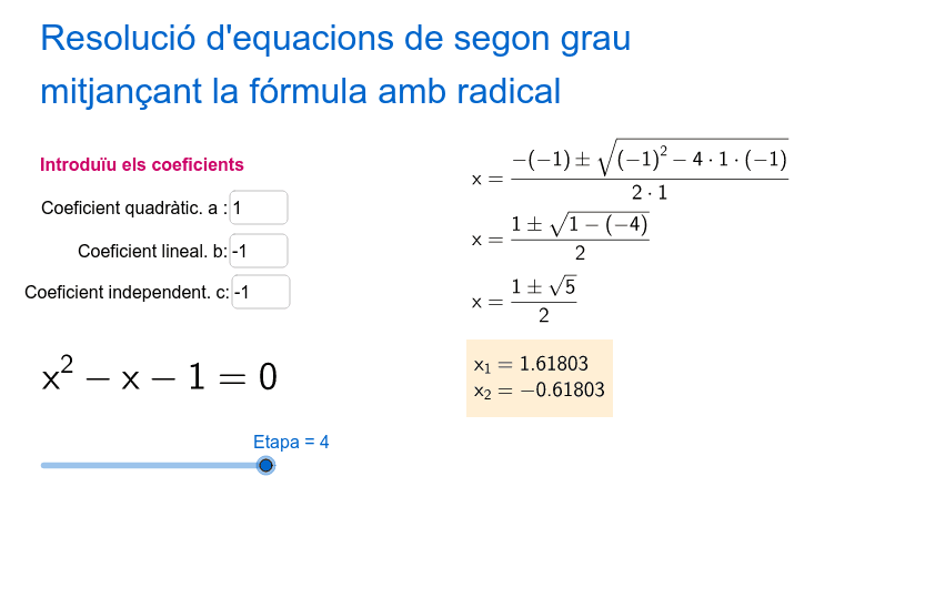GeoGebra Applet