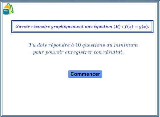 Savoir Resoudre Graphiquement Une Equation F X G X Geogebra