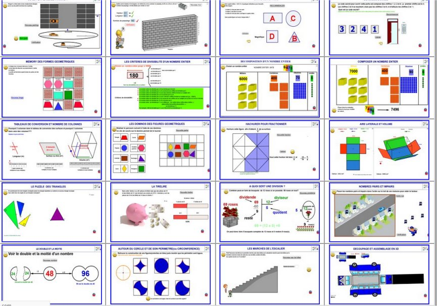 Mise à jour depuis février 2018 sur   http://dmentrard.free.fr/GEOGEBRA/Maths/HTML/Html.html   