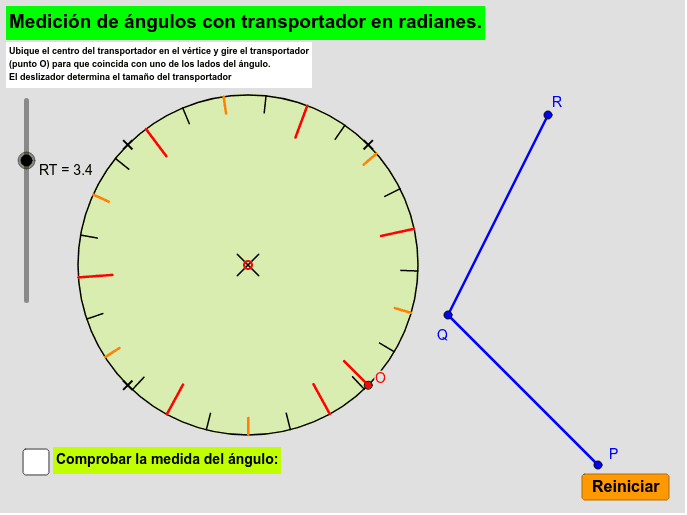Concepto de ángulo y unidades de medida GeoGebra Concepto de ángulo y unidades de medida GeoGebra