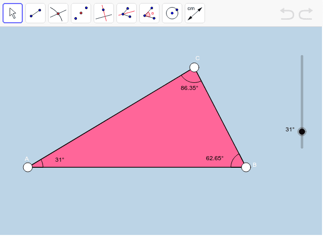 Incircle: Construction Exercise (VB) – GeoGebra Incircle: Construction Exercise (VB)