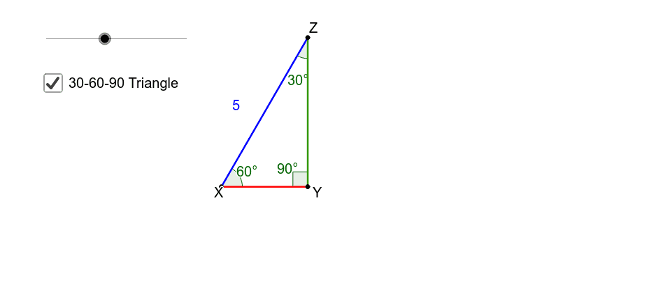 Special Right Triangles 30 60 90 Geogebra