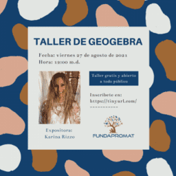 Taller GeoGebra para FUNDAPROMAT