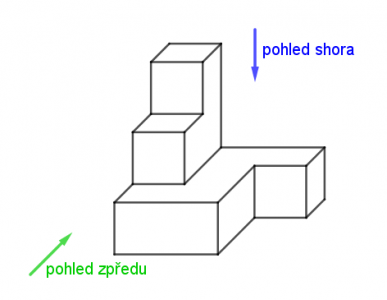 Různá zobrazení krychlových těles a ořezaných krychlí