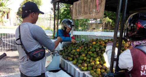 Ibu membeli buah jeruk sebanyak 5 kg dan mendapat potongan harga Rp 5.000,00.Jika ibu membayar Rp 35.000,00, maka berapa harga mangga tiap kilogramnya? Untuk menjawab permasalahan di atas, kita bisa menggunakan konsep [b]persamaan linear satu [/b][b]variabel[/b] .