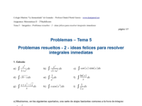 Problemas resueltos - 2 - ideas felices para resolver integrales inmediatas.pdf