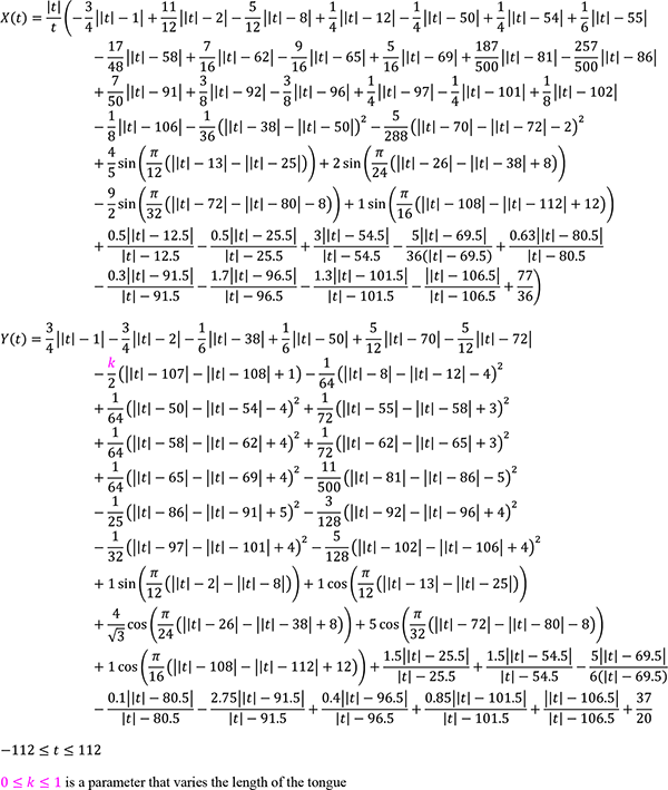 Ambivalent Cat curve - single, non-piecewise, X(t) and Y(t) pair of equations