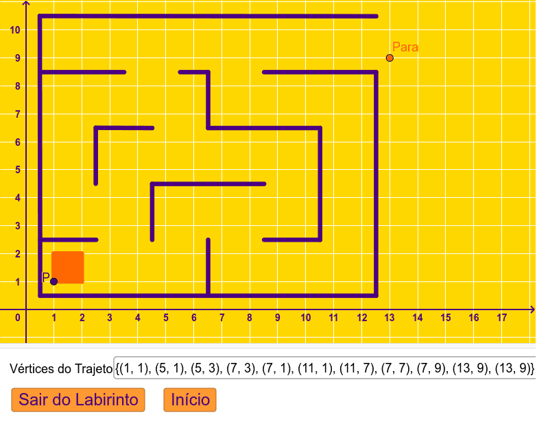 Jogo perseguição no labirinto.