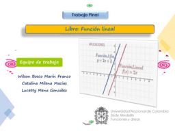 Libro: Función líneal
