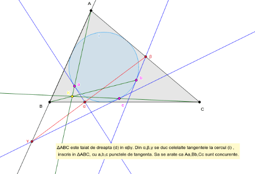 Triunghi-cerc inscris-tangente – GeoGebra