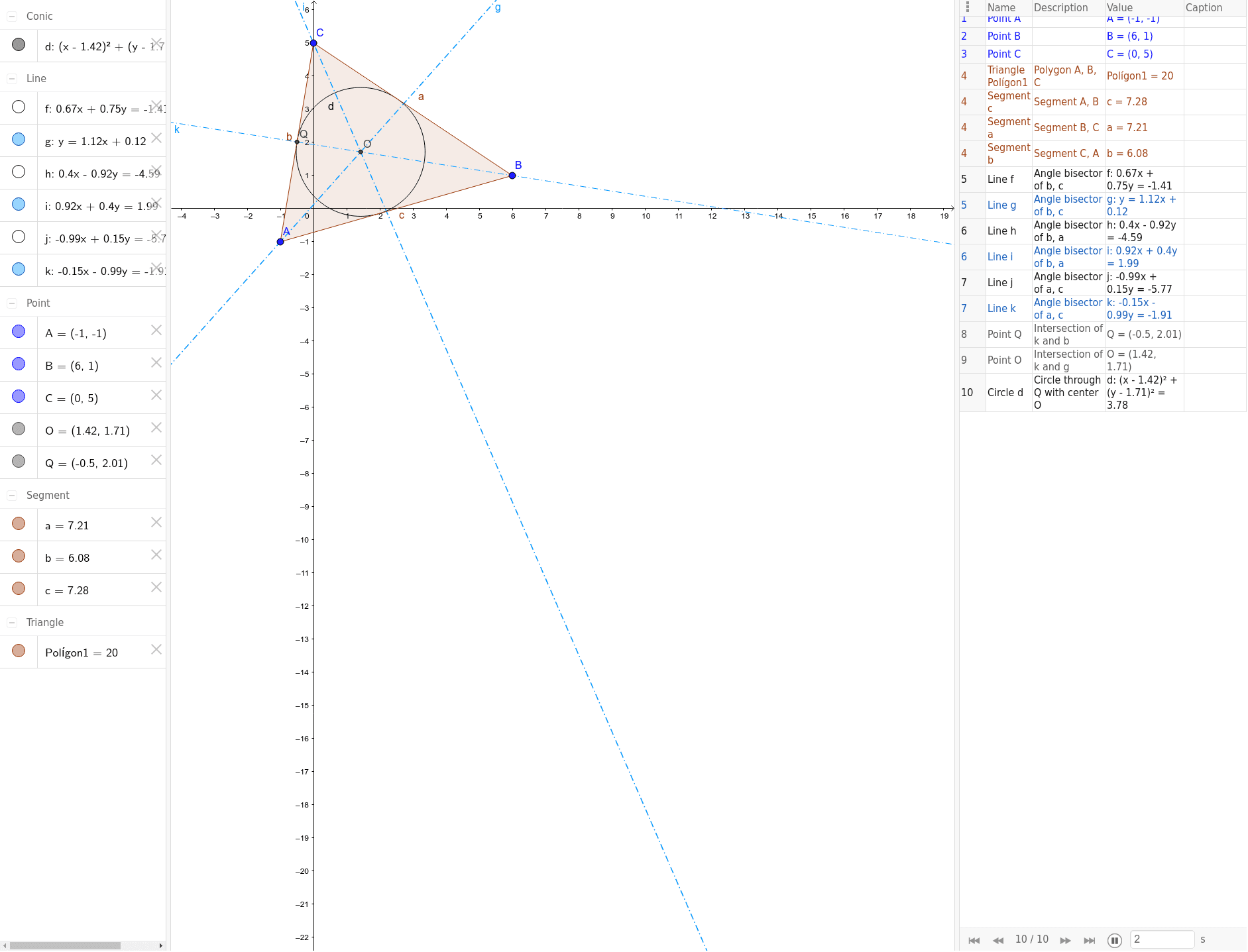 GeoGebra Applet