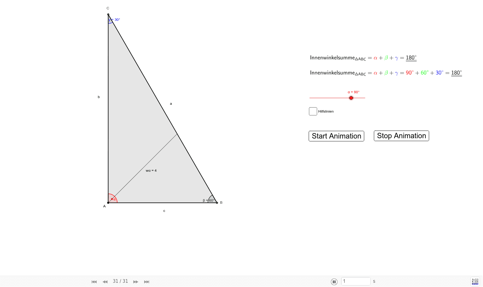 GeoGebra Applet