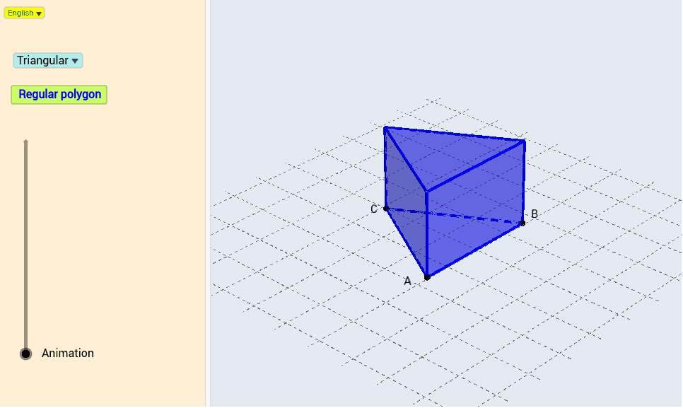 Net of prism GeoGebra
