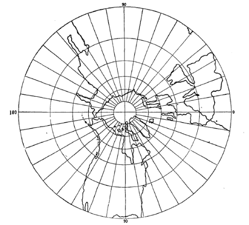 gnomonische azimut projectie