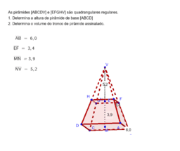 Tronco de pirâmide - Volume