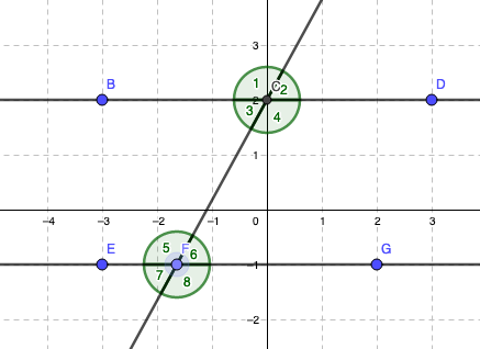 Assume Lines BD and EG are parallel.