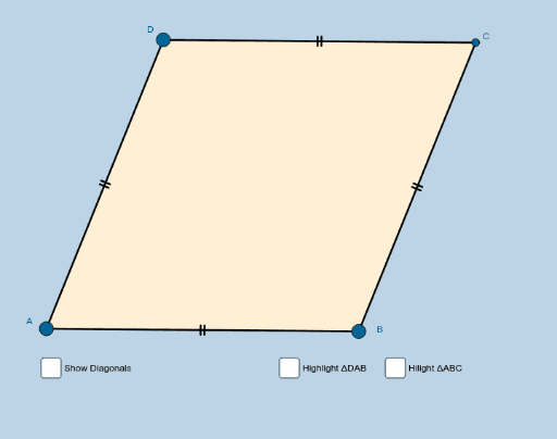 Rhombus Properties – GeoGebra