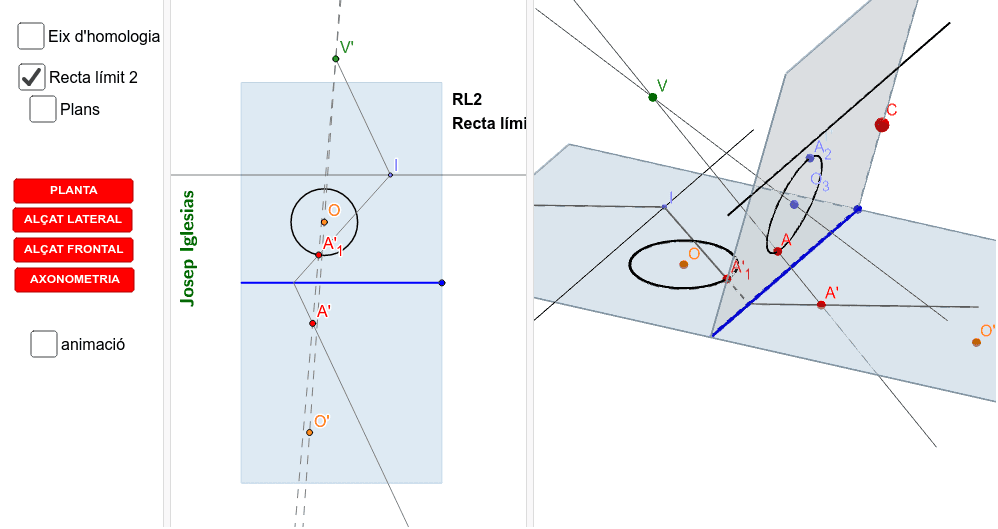 Homologia d'una CIRCUMFERÈNCIA - 2D i 3D