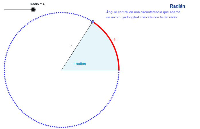 borde ocupado Derretido El radián – GeoGebra