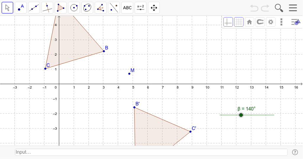 Rotating shapes geogebra