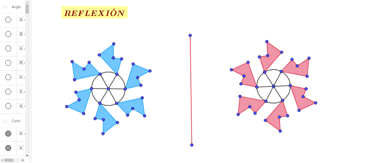 PROPIEDADES DE LAS ROTACIONES, REFLEXIONES Y TRASLACIONES – GeoGebra PROPIEDADES DE LAS ROTACIONES, REFLEXIONES Y TRASLACIONES – GeoGebra