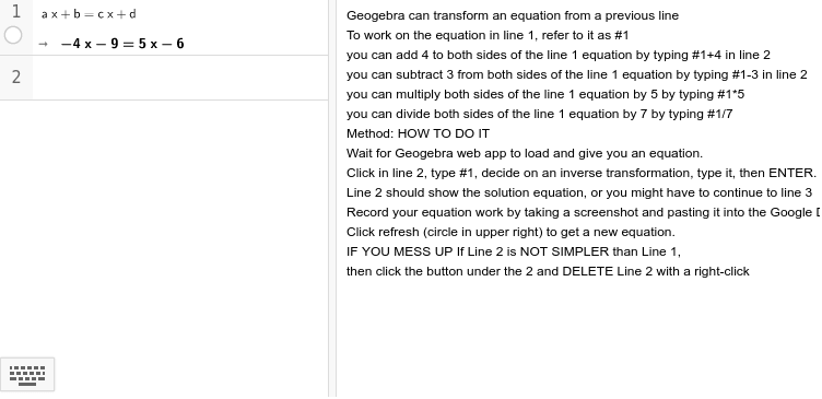 GeoGebra Applet