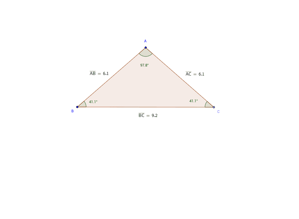 Isosceles Triangle GeoGebra