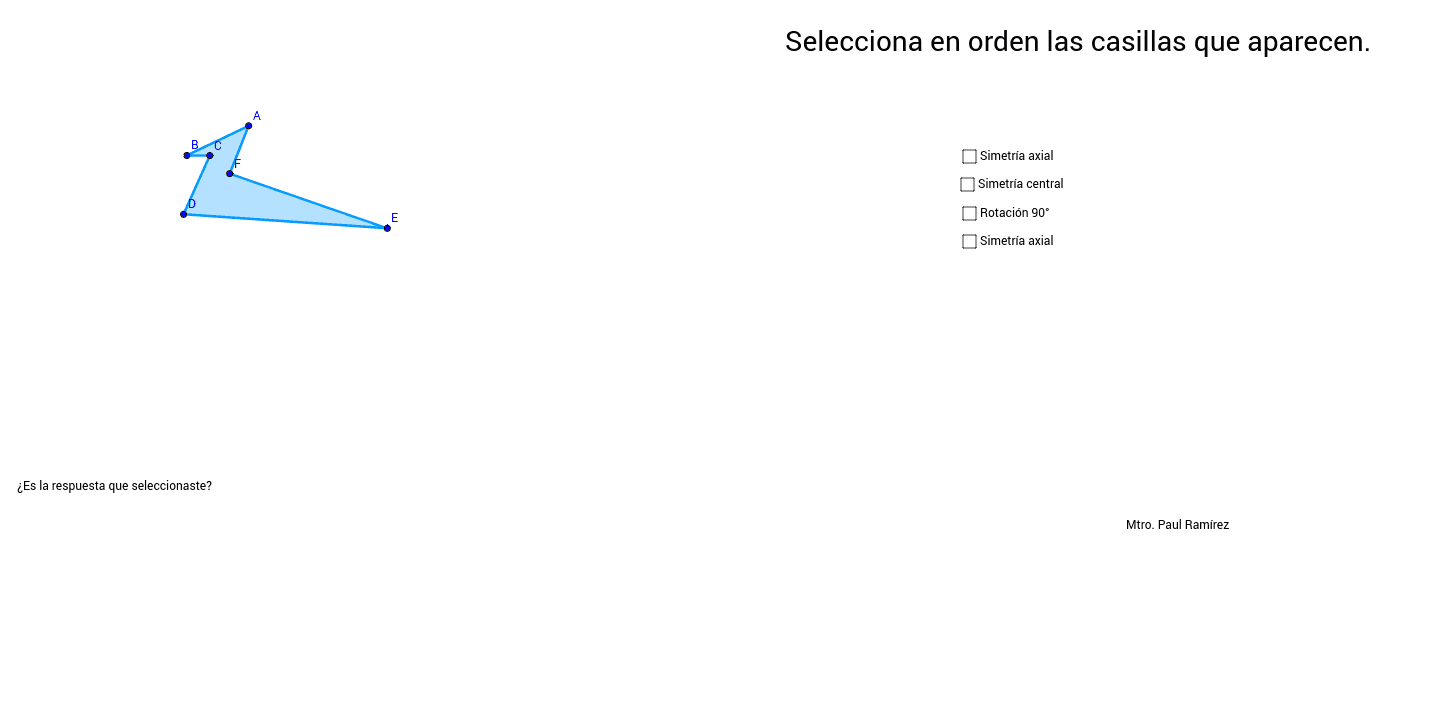 GeoGebra Applet