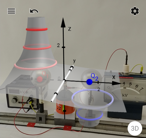 Aufnahme eines AR-Experiments mit diesem Modell