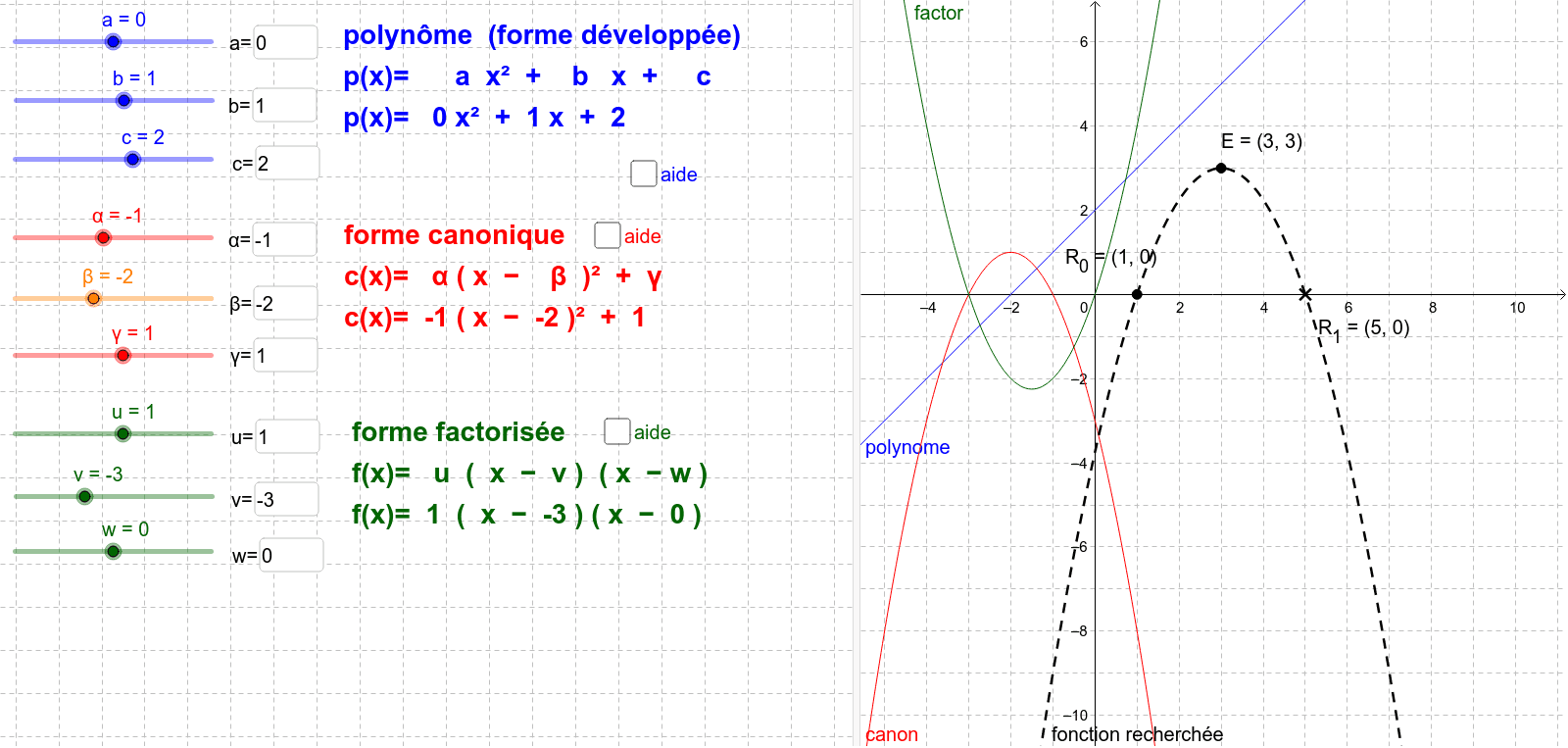GeoGebra Applet