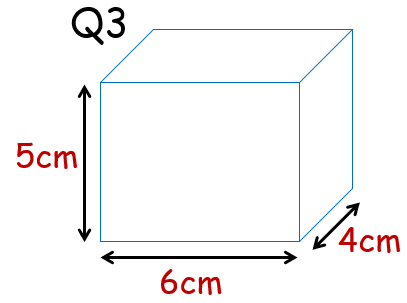 3) On the grid below can you make a net for this cuboid? 